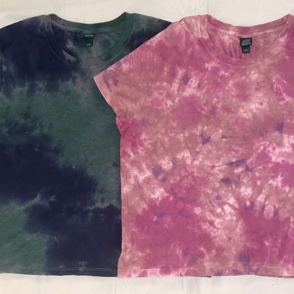 Wild Fable Cropped Tie Dye Tees - Set of 2 - Picture 1 of 15